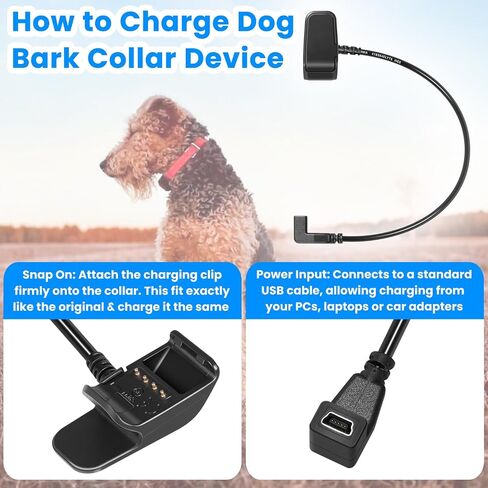 2-Pack Charging Clip for Garmin T5 mini, TT15 mini & PT 10 Dog Tracking Device - Replacement Charger Cable for PRO Series Dog Training Collars & Bark Collars - Replaces 010-11890-10 in Saudi Arabia