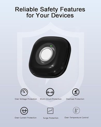 حقيبة شحن محمولة من búsqueda متوافقة مع شاحن Oura Ring 4، تناسب الجيل 4، ما يصل إلى 10 شحنات حلقية، حقيبة حماية مدمجة للسفر، أسود (الشاحن الرسمي غير متضمن) in Kuwait