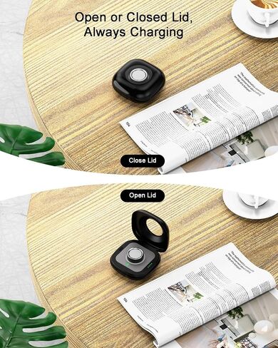 حقيبة شحن محمولة من búsqueda متوافقة مع شاحن Oura Ring 4، تناسب الجيل 4، ما يصل إلى 10 شحنات حلقية، حقيبة حماية مدمجة للسفر، أسود (الشاحن الرسمي غير متضمن) in Kuwait