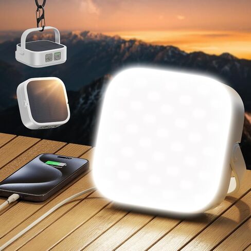Eventek Solar Camping Lights 10000mAh, Rechargeable Solar Camping Lantern Up to 100+ Hours & 4 Light Modes, Portable IP65 Waterproof LED Camping Light for Camp, Tent, Power Outages Emergency in Saudi Arabia