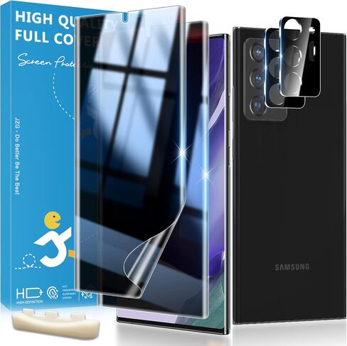2 Pack for Samsung Galaxy S23 Ultra Privacy Screen Protector, S23 Ultra Screen Protector with Alignment Tool, Self-Healing Flexible EPU Film, Fingerprint Unlock, Anti-Spy [Also Fits S22 Ultra] in Saudi Arabia