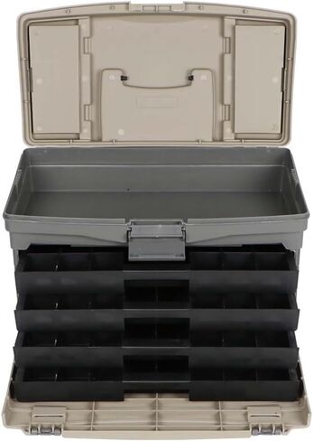 Tackle/Tool Box, Waterproof, 11.81" Width x 9.25" Height, 17.12" Depth, Plastic in Kuwait