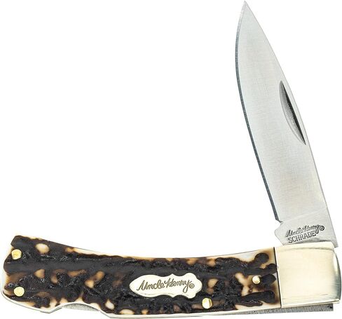 Uncle Henry Next Gen Staglon 5UH Bruin 6.5in Folding Knife with 2.8in Stainless Steel Drop-Point Blade for Hunting, EDC in Saudi Arabia