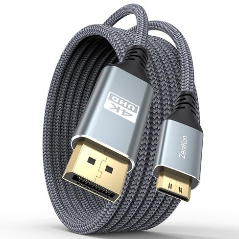 4K Display Port to Mini HDMI Cable 6.6FT, DP to Mini HDMI Cable in Saudi Arabia