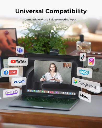 كاميرا ويب OBSBOT Meet Flip قابلة للطي بدقة 4K لأجهزة الكمبيوتر المحمول مع مستشعر 1/2 بوصة وإطار AI in Kuwait