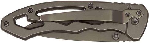 Smith & Wesson High Carbon S.S. Folding Knife with Drop Point Blade and Stainless Steel Handle for Outdoor, Tactical, Survival and EDC in Saudi Arabia
