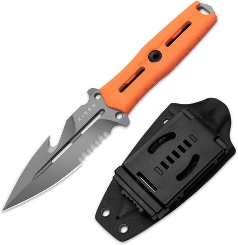 Kizer NORCROSS Fixed Blade Knife, Double Edge, Glass-Breaker, ZX-FB01A5 in Saudi Arabia