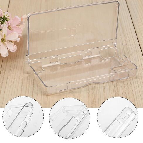 Transparent Hard Shell Case for DS Lite NDSL, Premium Crystal Clear Case with Protective Films and Cleaning Kit Practical Protective Cover Accessories Replacement Parts in Saudi Arabia