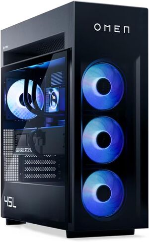 HP OMEN MAX 45L RTX 5090 Ryzen 9 9900X3D 5.5GHz Gaming Desktop in Saudi Arabia