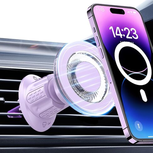 for MagSafe Car Mount,【22 N55 Super Magnets】 Magnetic Phone Holder for Car Air Vent, Cell Phone Mount Car Accessories Compatible with iPhone 17 16 15 14 13 12 Pro Max in Kuwait