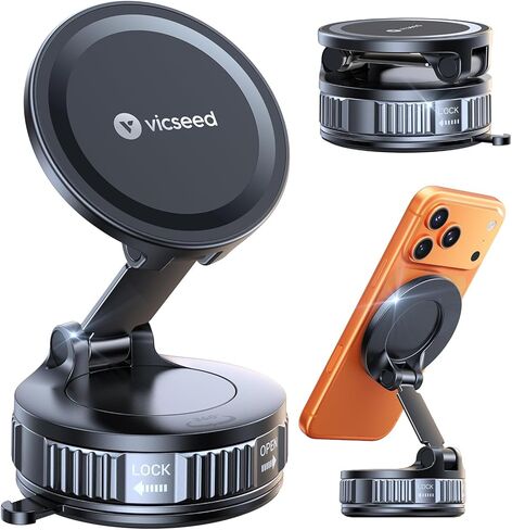 VICSEED for MagSafe Car Mount [أقوى شفط 98 رطل، لن ينكسر in Kuwait