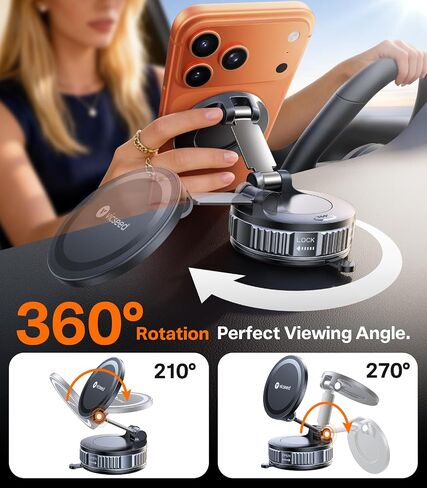 VICSEED for MagSafe Car Mount [أقوى شفط 98 رطل، لن ينكسر in Kuwait