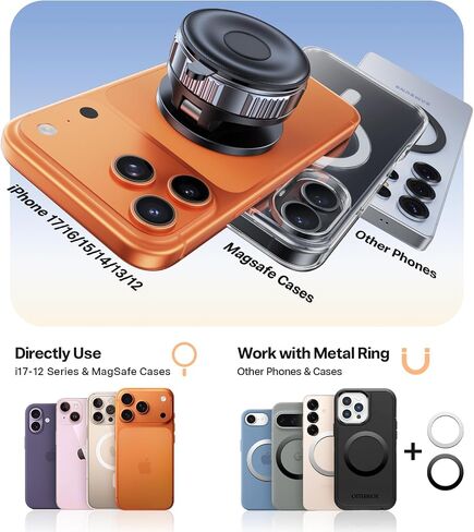 VICSEED for MagSafe Car Mount [أقوى شفط 98 رطل، لن ينكسر in Kuwait