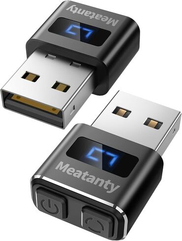 Meatanty 2Pcs Metal Tiny Mouse Jiggler, USB Mouse Mover Undetectable, Automatic Shaker with Separate Mode and ON/Off Buttons, Mouse Moving Device Screen, Wiggler Giggler Keep Computer/PC/Laptop Awake in Saudi Arabia