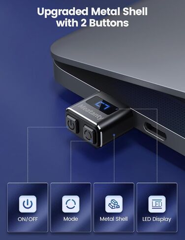 Meatanty 2Pcs Metal Tiny Mouse Jiggler, USB Mouse Mover Undetectable, Automatic Shaker with Separate Mode and ON/Off Buttons, Mouse Moving Device Screen, Wiggler Giggler Keep Computer/PC/Laptop Awake in Saudi Arabia