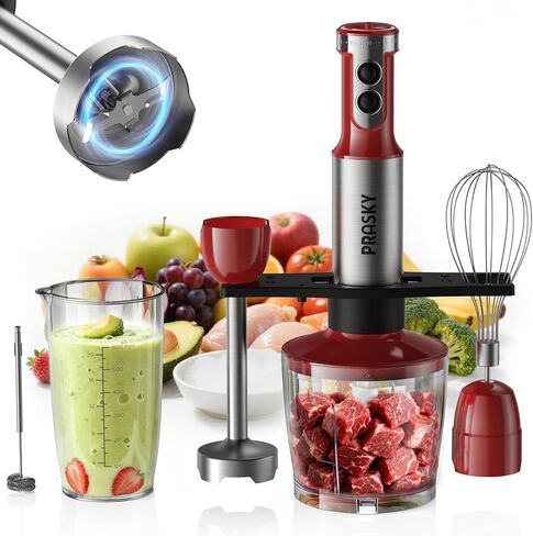 Immersion Blender Handheld 1200W, 20-speeds, 5-in-1 Handheld Mixer in Saudi Arabia