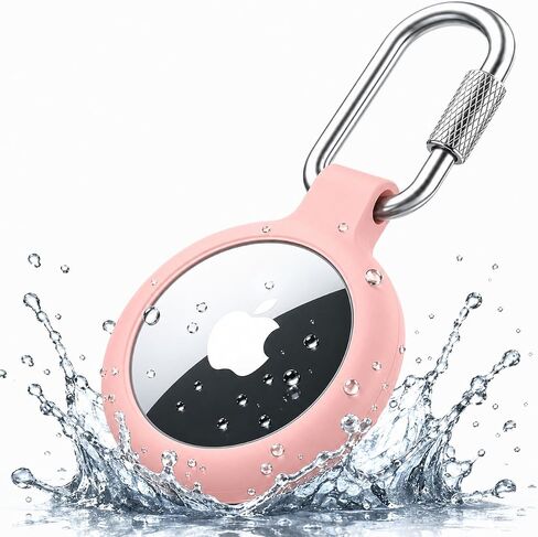 Keychain Holder for Apple AirTag, 304 Stainless Steel Locking Carabiner in Saudi Arabia
