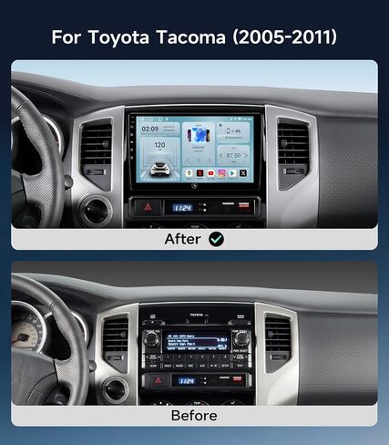 Car Radio Stereo for Toyota Tacoma 2005-2011, Wireless CarPlay Android Auto in Saudi Arabia