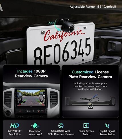 Car Radio Stereo for Toyota Tacoma 2005-2011, Wireless CarPlay Android Auto in Saudi Arabia
