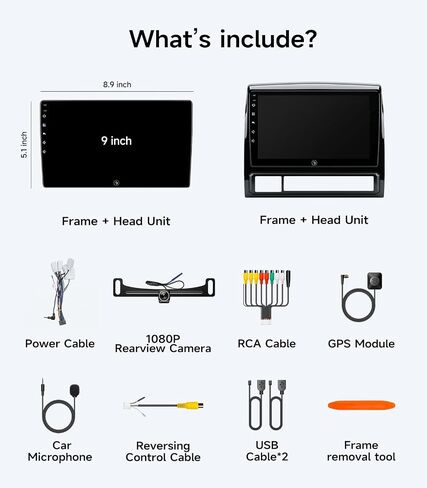 Car Radio Stereo for Toyota Tacoma 2005-2011, Wireless CarPlay Android Auto in Saudi Arabia