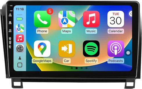Car Radio Stereo for Toyota Tundra 2007-2013, Android 13 upgrade/10inch QLED IPS Touch Screen/Wireless Carplay/Android Auto/Bluetooth/GPS Navigation/WiFi/5G/HD Rearview Camera/SWC/FM (2+64) in Saudi Arabia