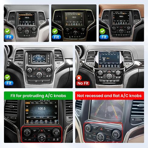 [8Core] راديو السيارة لسيارة Jeep Grand Cherokee 2014 2015 2016 2017: 10 بوصة Android 15 Tesla Style شاشة تعمل باللمس ستيريو مع Carplay Android Auto 5GWiFi Bluetooth5.0 GPS كاميرا احتياطية وشاشة مقسمة in Kuwait
