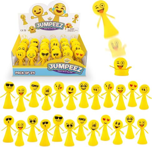 IPIDIPI TOYS Jumpeez Rocket Poppers - 24 حزمة من ألعاب قاذفة الربيع للأطفال - هدايا حفلات أعياد الميلاد، حشوات حقائب الهدايا، جوائز الفصول الدراسية للبنين والبنات in Saudi Arabia