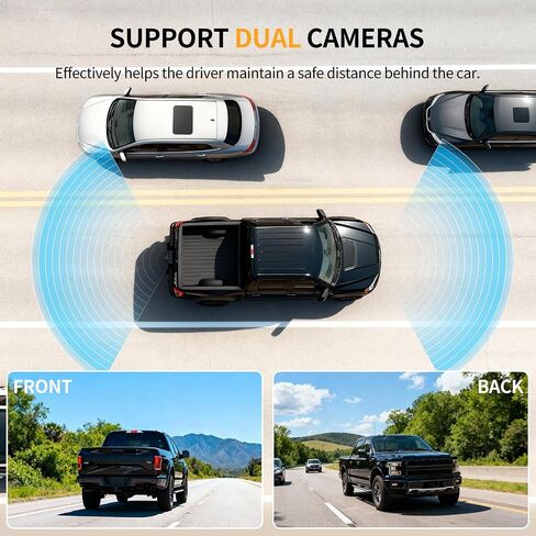 Solar Wireless Backup Camera with 1080P Monitor 1Min Easy Install in Saudi Arabia