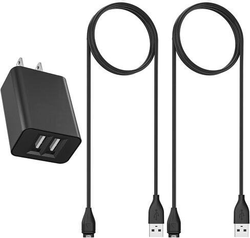 2Pack for Garmin Watch Charger Cable with Dual USB-A Ports Wall Charger in Kuwait