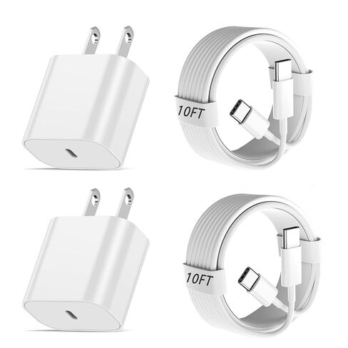 شاحن iPhone سريع، شاحن iPhone طويل للغاية شحن سريع 10 أقدام 2 حزمة i شواحن الهاتف 10FT USB C إلى Lightning كابل محول سلك لـ iPhone 14 Pro Max/14 Plus/13 Mini/13/12/11/X/XR/SE/iPad/AirPods in Kuwait