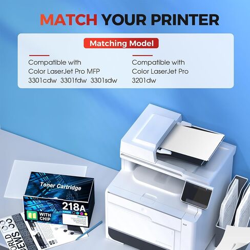 218X 218A Toner Compatible for HP 218A Work for HP 3301 Toner Cartridges in Kuwait