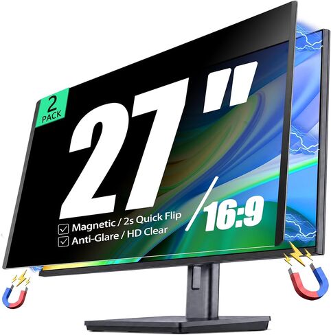 2 Pack Magnetic Privacy Screen for 21.5 Inch 16:9 Computer Monitor in Kuwait