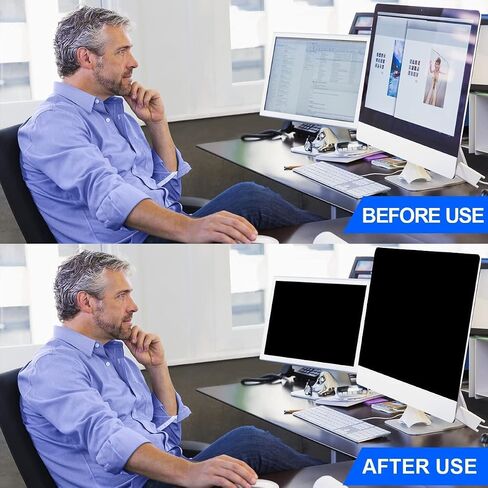 18.5" Computer Privacy Screen Filter 16:09 Widescreen Monitor - Premium Anti-glare Screen Cover - Scratch Resistant - UV and Blue Light Screen Protector in Saudi Arabia