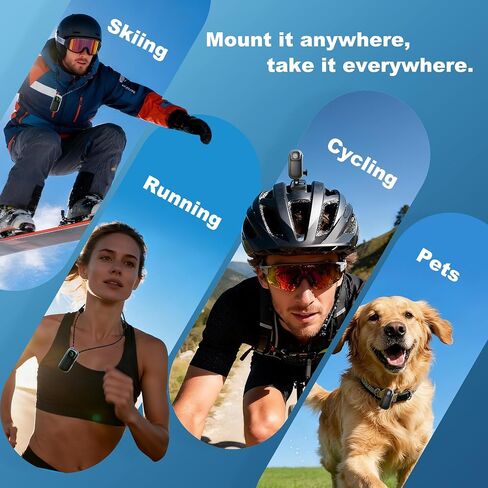 4K 128GB WiFi Thumb Action Camera, Mini Body Cam with 1.5" Screen in Saudi Arabia
