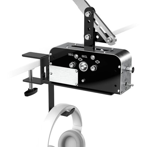 Racing Sim Shifter Desk Mount with Headphone Holder Compatible with Logitech G Driving Force Shifter, Thrustmaster TH8S TH8A Shifter for PC, PlayStation 5, Playstation 4, Xbox-Series X|S, Xbox-One in Saudi Arabia