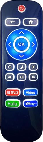 Replacement Backlit Remote Control for TCL/Hisense/Sharp/Philips/Onn/Element/Insignia/Westinghouse Roku TV (NOT for Roku Stick or Box) in Saudi Arabia