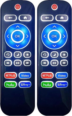 جهاز تحكم عن بعد بديل بإضاءة خلفية لتلفزيون TCL/Hisense/Sharp/Philips/Onn/Element/Insignia/Westinghouse Roku TV (ليس لعصا Roku أو الصندوق) in Kuwait