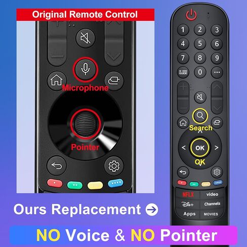 Universal for LG Smart TV OLED QNED UHD NanoCell Webos 4K 8K Magic Remote Control Replacement, 1 Year Warranty in Saudi Arabia