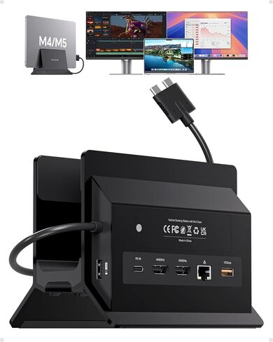 MacBook Docking Station Dual Monitor 4K@60Hz for MacBook Pro/Air M5/M4 in Saudi Arabia