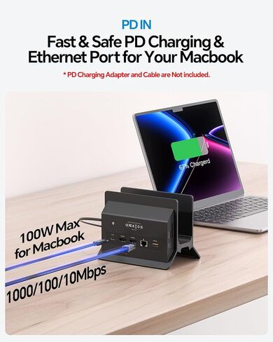 MacBook Docking Station Dual Monitor 4K@60Hz for MacBook Pro/Air M5/M4 in Saudi Arabia