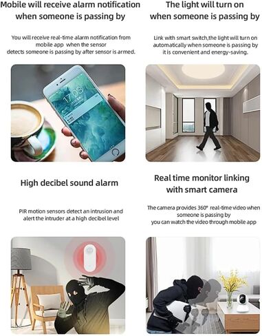 Haozee Smart Motion Sensor, Zigbee PIR Motion Sensor with Illumination in Saudi Arabia