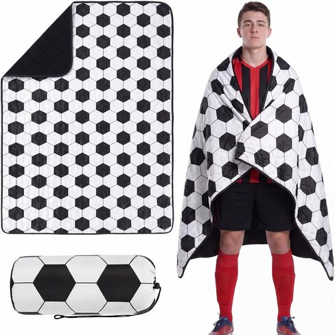 Outdoor Waterproof Stadium Blanket, 50'' x 60'' Baseball Pattern Fleece Blanket with Portable Bag for Camping Picnics Sporting Events, Gifts for Baseball Lovers, Sports Mom Must Haves in Saudi Arabia
