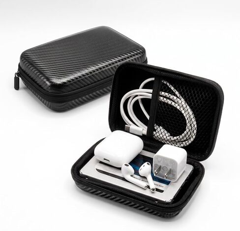 8x5 Carbon Fiber Style Shockproof Case for 3.5" Hard Drive, SSD in Saudi Arabia