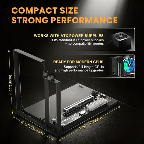 OCuLink eGPU Dock, PCIe 4.0 x4 64Gbps, ATX External GPU Enclosure in Saudi Arabia
