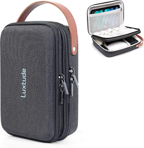 Luxtude Electronics Organizer Travel Case, Portable Tech Bag for Working/Travelling, Sturdy Hard Shell Zipper Cases for Charger/Mouse/Hard Drive, Case Only in Kuwait