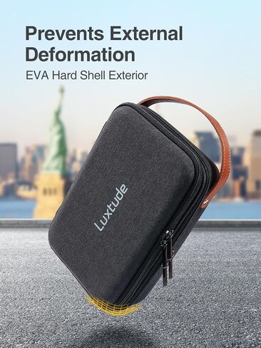 Luxtude Electronics Organizer Travel Case, Portable Tech Bag for Working/Travelling, Sturdy Hard Shell Zipper Cases for Charger/Mouse/Hard Drive, Case Only in Kuwait