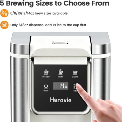 Single Serve Coffee Maker for K-Cup Pod & Ground, Hot & Iced Coffee Maker in Saudi Arabia