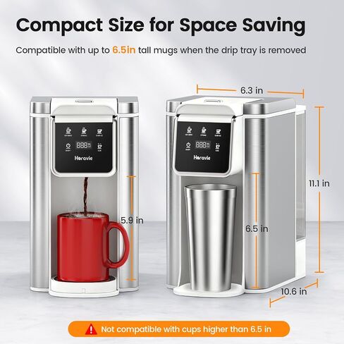 Single Serve Coffee Maker for K-Cup Pod & Ground, Hot & Iced Coffee Maker in Saudi Arabia