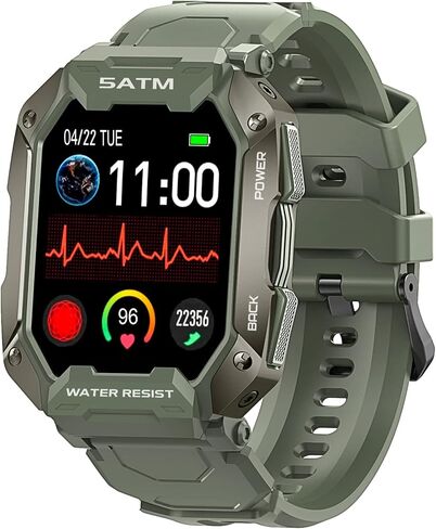 AMAZTIM Smart Watch with GPS, Rugged Outdoor Fitness Watch, 5 ATM & IP69K in Saudi Arabia