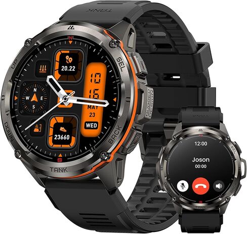 AMAZTIM T3 Ultra Smart Watches for Men, GPS, Rugged, Stainless Steel Body in Saudi Arabia